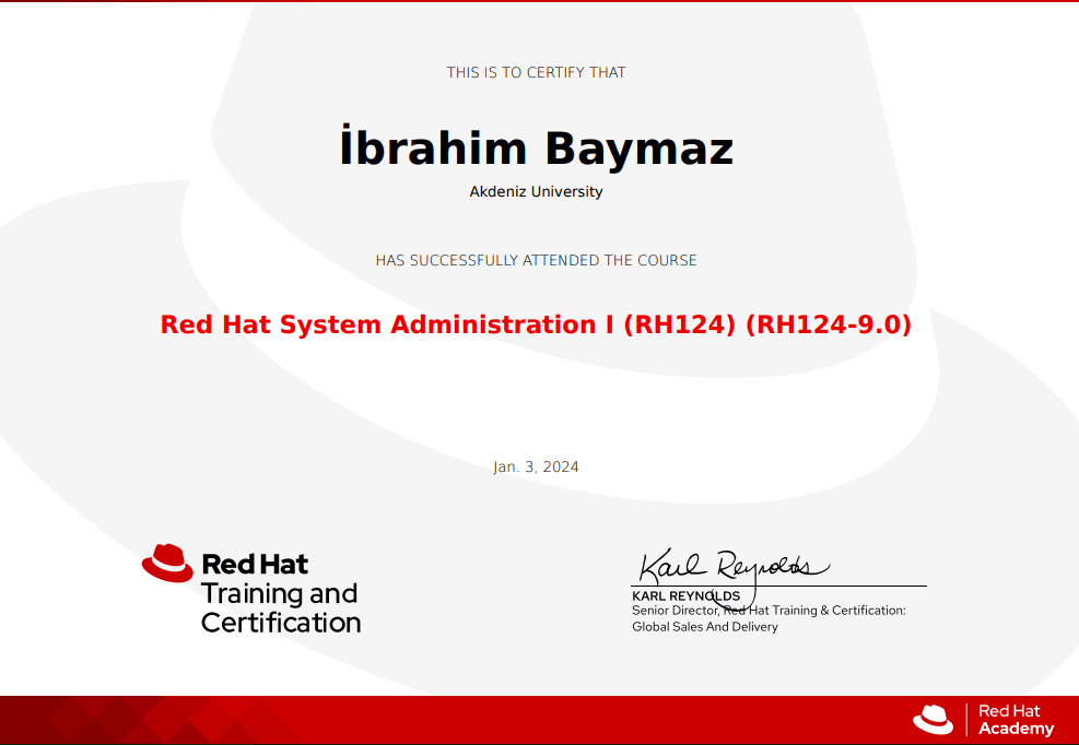 Red Hat System Administration (RH124)
